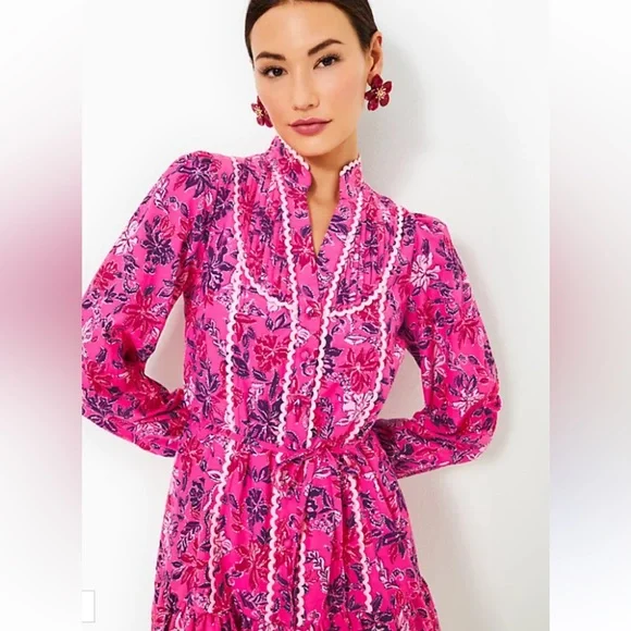 NWT Lilly Pulitzer Arletta Floral Dress - Picture 6 of 12
